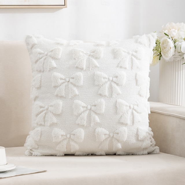  Fløyelsbroderi Rosa dekorative kastputer Deksel 1 stk Myk kvadratisk sofaputepute til soverom stue sofa stol