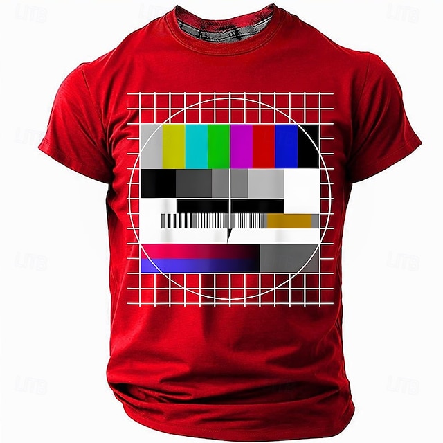  Herren Lustiger Slang T Shirt Kurzarm T-Shirt 3D-Druck Rundhalsausschnitt Hemd Mode Täglich Basic Straße Lässig Täglich Schwarz Rote Blau Sommer Frühling Bekleidung S M L XL XXL XXXL