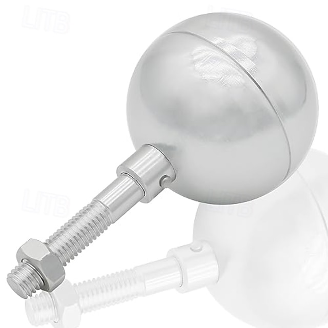  Flaggstang Kule Topper Ornament-Flaggstang Top Erstatning Gull Aluminium Anodisert Finish - 1/2
