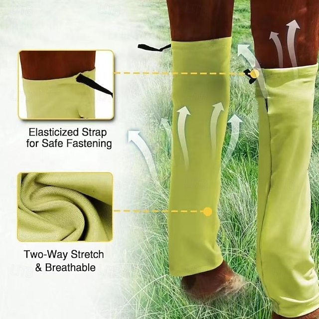 Ghette Anti-Mosche per Cavalli – Le Fasce Professionali per Gambe di Cavallo prevengono Le punture di Mosca – Bande di Cavallo per Corse di Cavalli