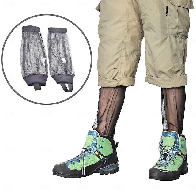  Ghette antizanzare per le gambe, calzini ad asciugatura rapida per campeggio, escursionismo, caccia, giardinaggio, pesca
