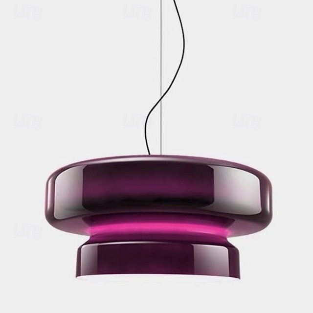  LED hanglamp 36cm glazen kroonluchter enkele kop plafondlamp voor loft bar woonkamer eetkamer warm wit 110-240v