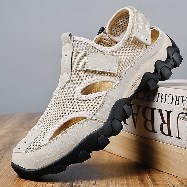  Men's Sporty Outdoor Slip-On Shoes with Ventilated Upper and Anti-Slip Sole - Ideal for Summer, Beach and Water Sports
