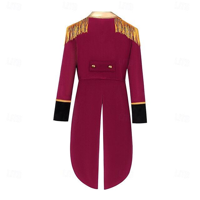  Retro Antiguo Punk y gótico Medieval Abrigo Frac Príncipe Noble Jacquard Hombre Real Steampunk Mascarada Fiesta Adulto Chaqueta Todas las Temporadas