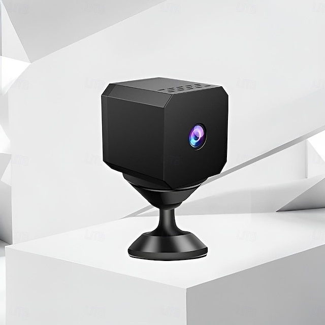  Mini cámara de seguridad WiFi para interiores: cámara de vigilancia HD con visión nocturna y gran angular para el hogar, monitor de mascotas y bebés.