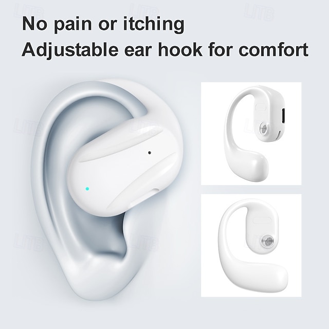 YJ77 TWS in-ear ørekrog Bluetooth 5.2 trådløse høretelefoner med indbygget mic automatisk forbindelse lav forsinkelse til Android iOS