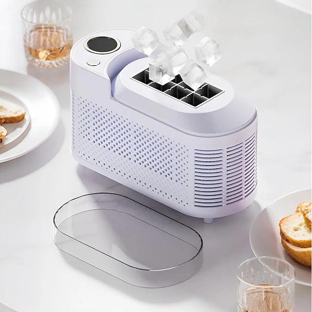 Portable Mini Ice Maker – Fast 10-15 Min Ice Making, 8 Cubes/Cycle ...