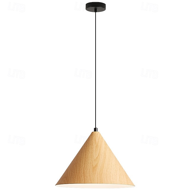 LED-Pendelleuchte, Metall-Finish, verstellbare Mini-Pendelleuchten aus Holz für Küche über der Spüle, Esszimmer, warmweiß, 110–220 V, inklusive Glühbirne