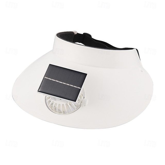  Chapéu com viseira solar para áreas externas, chapéu com viseira para mulheres, chapéu com energia solar - carregamento USB, chapéus de resfriamento com viseira solar integrado, ajuste de 3 velocidades