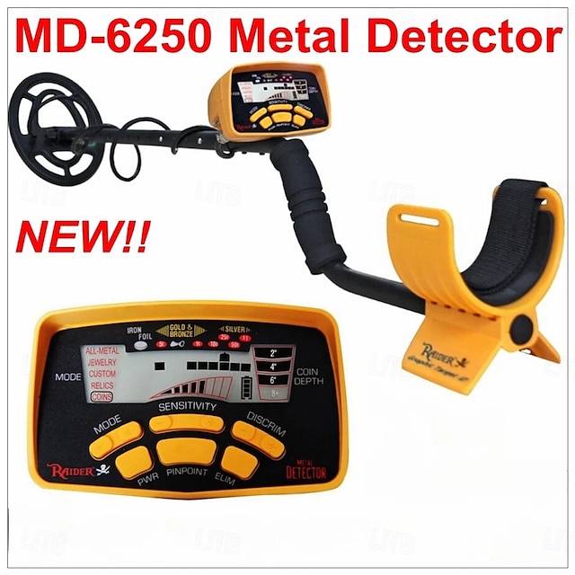  Unterirdischer Metalldetektor MD-6250 – hochpräziser Gold-/Silber-/Kupfer-Finder für die Schatzsuche in der Tiefe