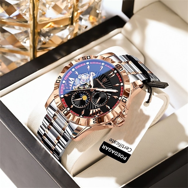  Reloj de lujo de alta calidad para hombre, resistente al agua, luminoso, cronógrafo con fecha, reloj de acero inoxidable de cuarzo para hombre.