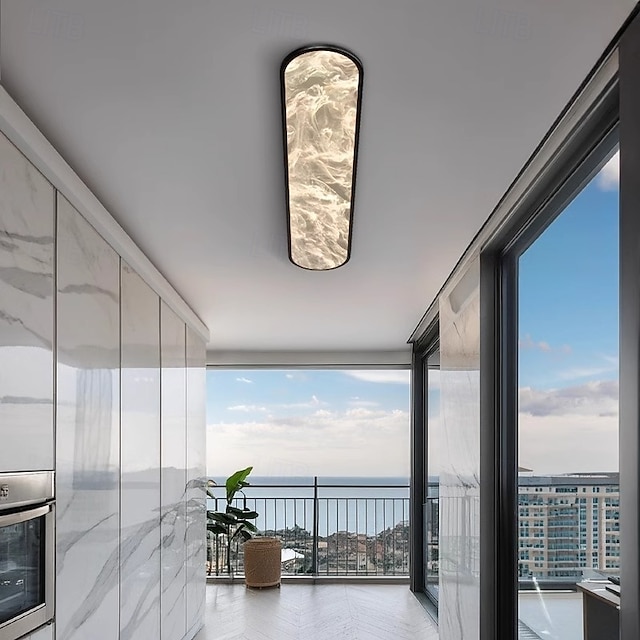  plafoniera a led moderna 60/80cm forme geometriche luci da incasso in metallo stile moderno finiture verniciate geometriche 220-240v 110-120v