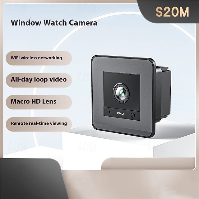  Cámara de seguridad inalámbrica HD con wifi, visión nocturna, detección de movimiento, monitor de mascotas para interiores y exteriores, cámara de visualización remota