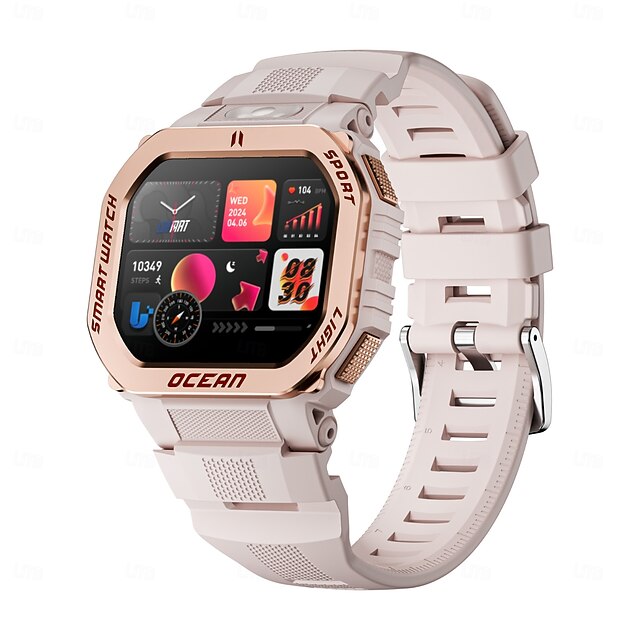  LOKMAT OCEAN GT Reloj inteligente 1.75 pulgada Smartwatch Reloj elegante Bluetooth Podómetro Recordatorio de Llamadas Seguimiento del Sueño Compatible con Android iOS Mujer Hombre Larga espera