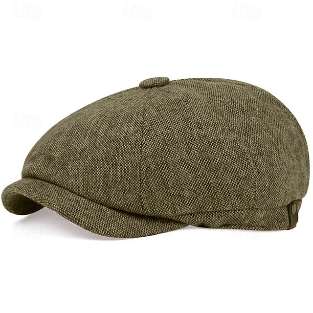  Retro Vintage Roaring 20s 1920s Beret Hat Normal The Great Gatsby Gangster Men's Women's New Year Masquerade New Year Eve Bachelorette Party Festival Adults' Hat All Seasons