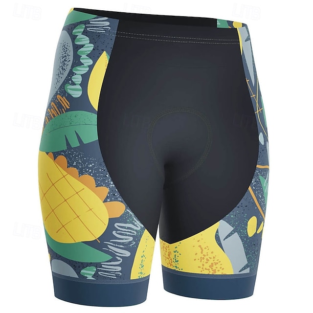  Per donna Pantaloncini da strada Pantaloncini da bici Pantaloncini imbottiti da ciclismo Bicicletta Pantaloncini Pantaloni Vestibilità aderente Mountain Bike MTB Ciclismo su strada Gli sport Frutta