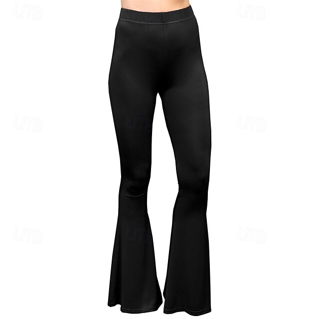  Retro Cikánský 70. léta Kalhoty Bell Bottoms světlé legíny Roztažené kalhoty Disko Vysoký pas Zvíře Leopard Maškarní kostým Dámské předvečer Všech svatých Karneval Dovolená hudební festival Festival