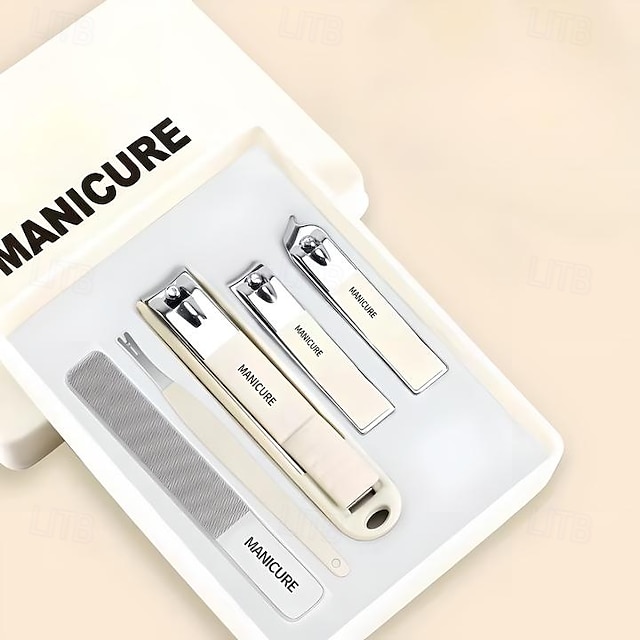  Conjunto de cortadores de unhas com ferramentas para cuidados com as unhas, kit de manicure e pedicure com estojo de armazenamento, conjunto de cortador de unhas de aço inoxidável para presente para