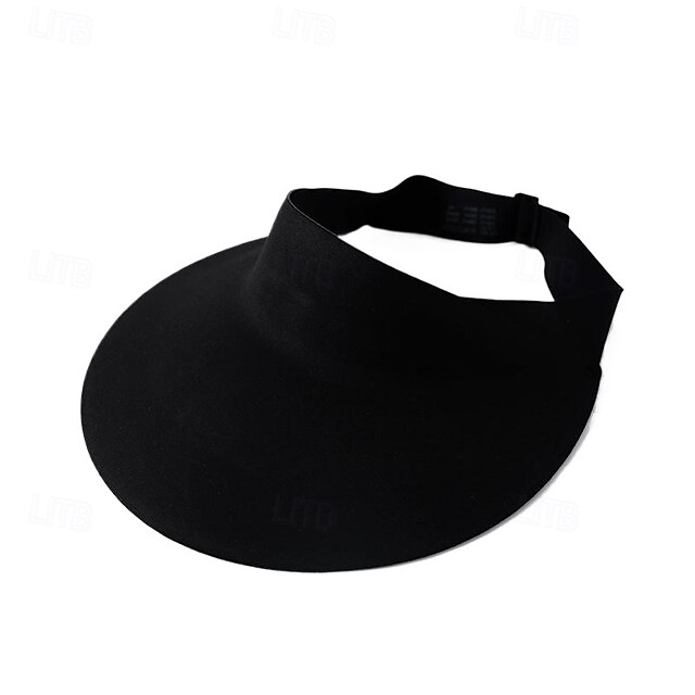  Tennis Sport Visier Parasole Herren Einfarbig Klassisch Mode Verstellbar UV-Sonnenschutz Atmungsaktiv für Tennis Baseball Laufen Sommer Dunkelgrau Schwarz Khaki