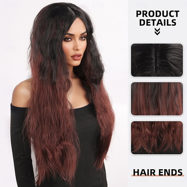  synthetische pruik golvend krullend weef gelaagd kapsel met pony pruik 28 inch a1 synthetisch haar dames klassiek