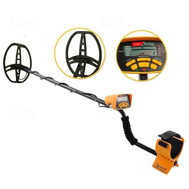  גלאי מתכות LCD פשוט חדש MD-6350 לארכיאולוגיה &ציד אוצרות - טווח של 2 מטר, מבחין בין זהב/כסף/נחושת