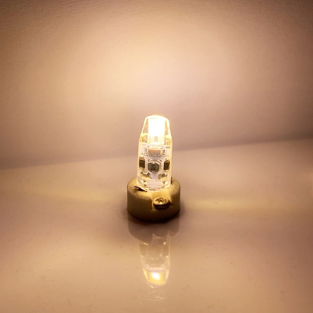 G4 LED Light Bulbs AC/DC12V-24V 2W Dimmable G4 Bi-pin T3 JC Base Bulb Equivalent to 20W G4 Halogen Bulb White Warm White for crystal chandelier 10pcs