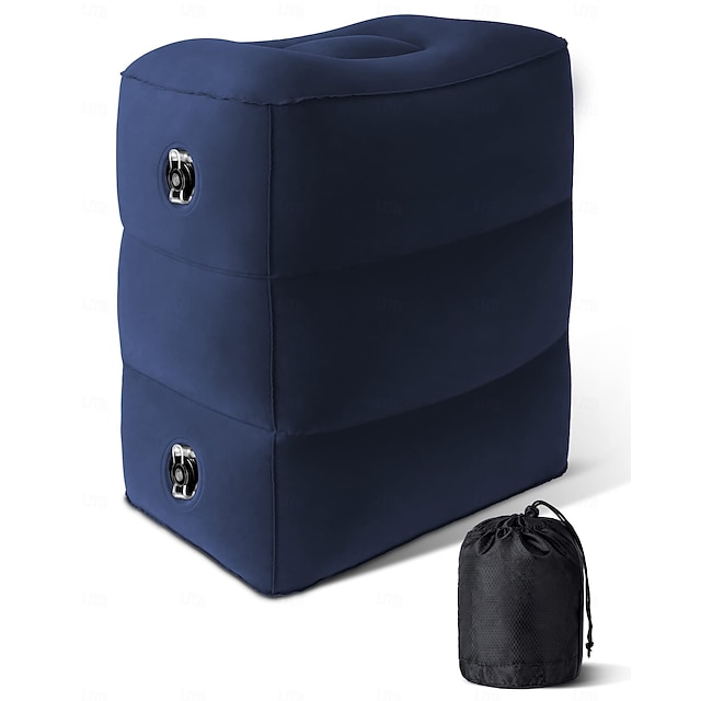  Cuscino da viaggio gonfiabile per bambini e adulti, cuscino da aereo regolabile in altezza per dormire in viaggio, adatto per l'ufficio