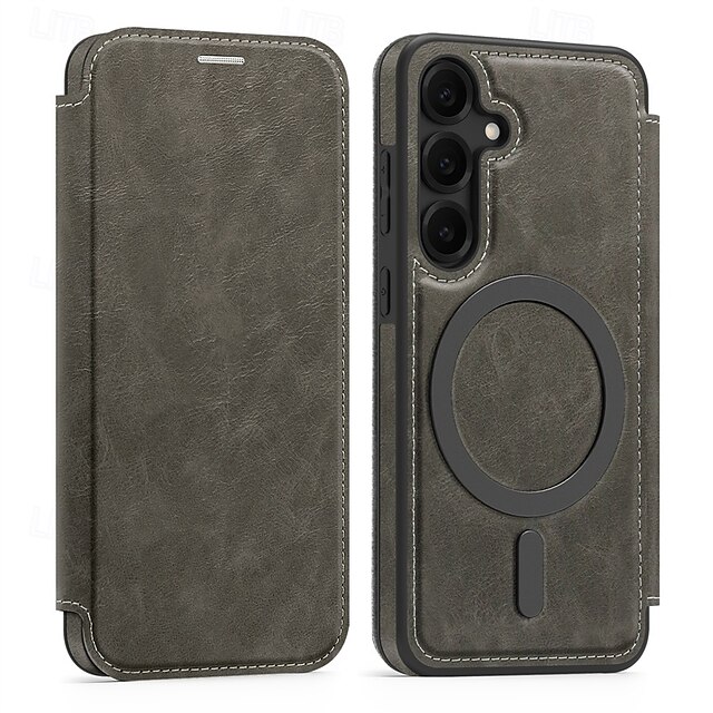  telefon Maska Pentru Samsung Galaxy S25 S25 Plus S25 Ultra S24 Ultra Plus S24 FE S23 Ultra S23 Plus Caz de adsorbție magnetică Coperta Acceptă încărcarea fără fir Loc pentru card Anti Șoc TPU PC PU