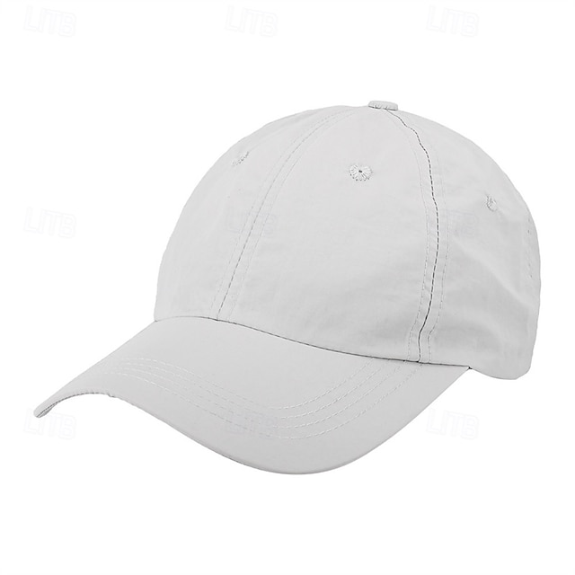  Basebollkeps Tenniskeps Herr Holk Solid färg Klassisk Mode Andningsfunktion Snabb tork för Tennis Baseboll Löpning Sommar Vit Gul Grön