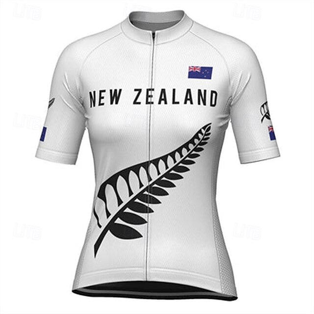  Mujer Maillot de Ciclismo Manga Corta Bicicleta Camiseta Maillot con 3 bolsillos traseros MTB Bicicleta Montaña Ciclismo Carretera triatlón Transpirable Secado rápido Dispersor de humedad Bandas