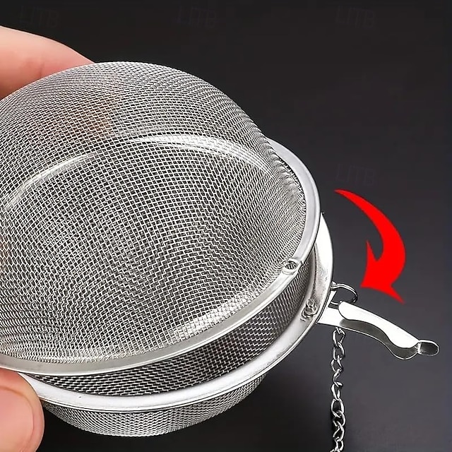 Roestvrijstalen Gaas Theebal, Theezeefjes, Leuke Roestvrijstalen Losse Thee- ei Bladzeef Filter Diffuser Kruiden Spice Mesh Emmer Voor Eenvoudige Reiniging(4.5CM