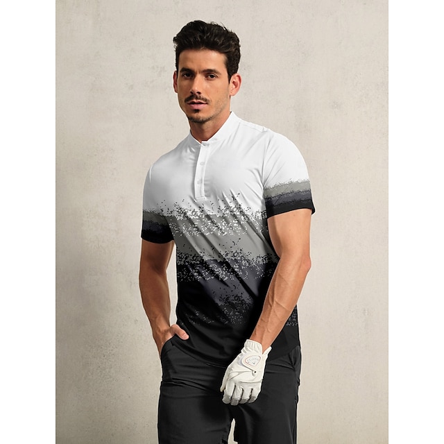  Air Brush Men's Golf Henley Shirt UPF50+