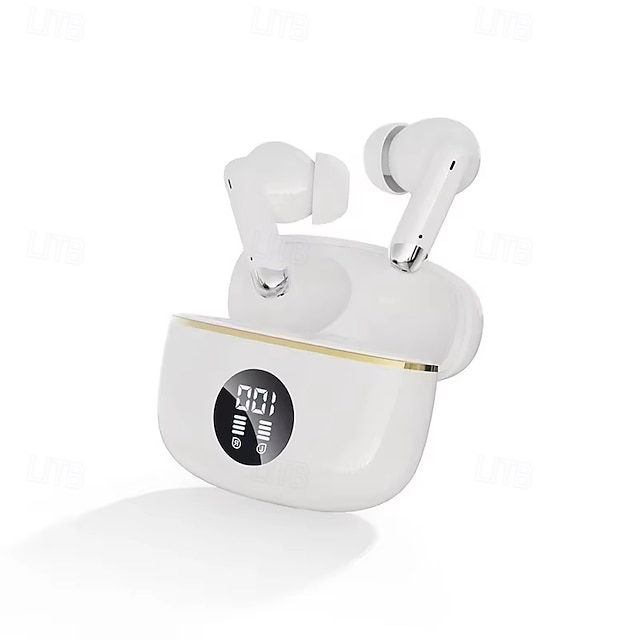  X90 TWS Trådlösa Hörlurar – Bluetooth Hörlurar med HiFi Ljud 25H Batteri LED Display Dubbel Mic Bullerdämpning Klara Röstsamtal Bekväm Passform
