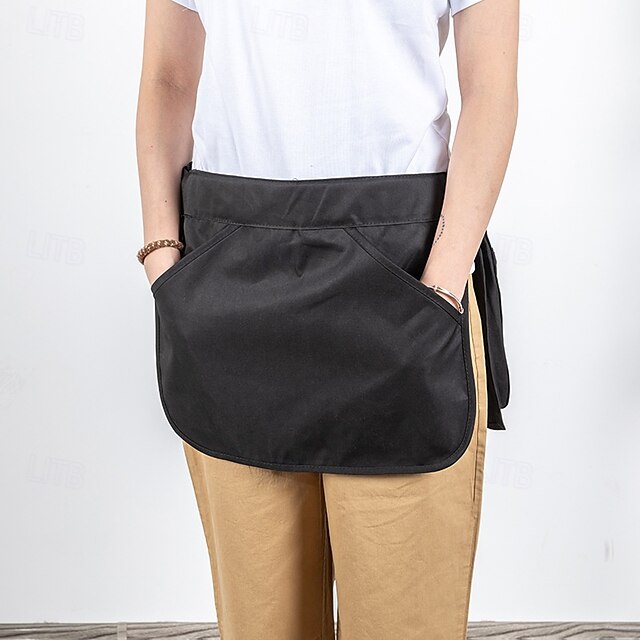  Avental com cinto para ferramentas com vários bolsos, bolsa de cintura à prova d'água com alça ajustável - preto, organizador de cinto de trabalho para jardinagem, artesanato de cozinha, projetos faça