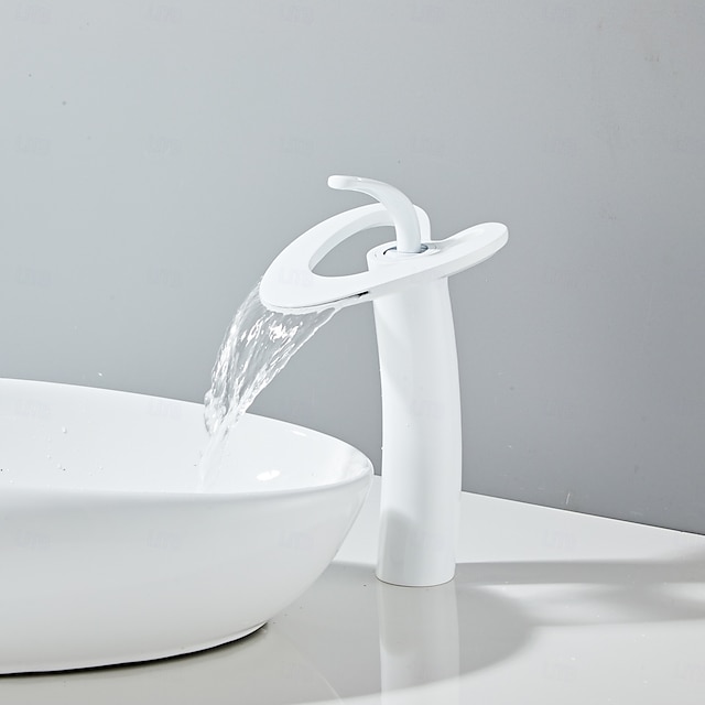  Rubinetto per lavabo - Cascata Galvanizzato Set centrale Monocomando un foroBath Taps