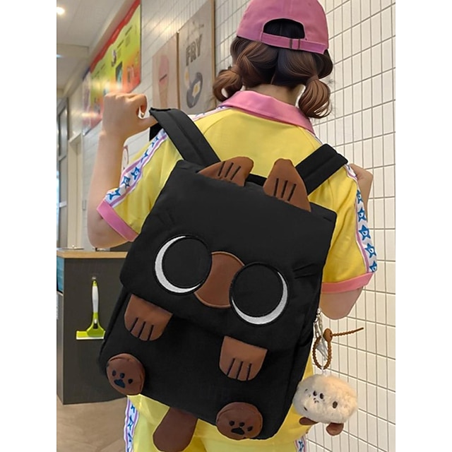 girls black cat mini backpack XMRSOY Cute for Girls,Adorable Cat Purse for Teens Women backpack features a sturdy top handle Skeleton Cat Backpack | Gothic