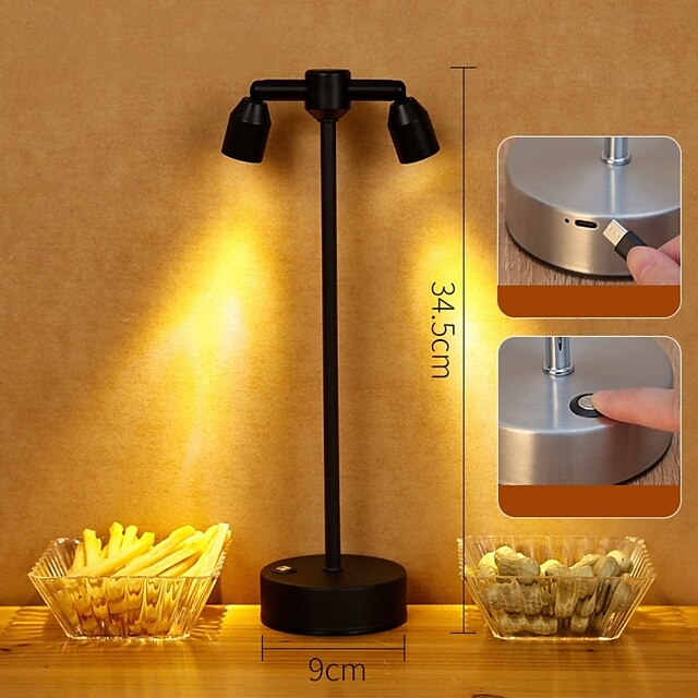  Lámpara de mesa LED moderna, lámpara de mesita de noche blanca cálida, adecuada para sala de estar, dormitorio, oficina, mesita de noche y estantería.