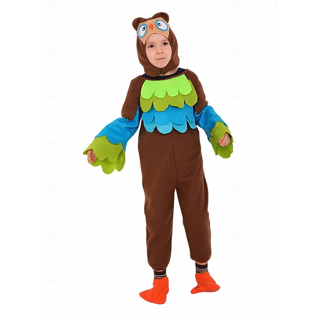  Coda di fata Animale Pappagallo Uccello Pirata Polly Pigiama Kigurumi Tutine Cosplay Ragazzi Ragazze Bambini Performance Vestirsi in modo educativo Vestiti per eventi scolastici Halloween Carnevale