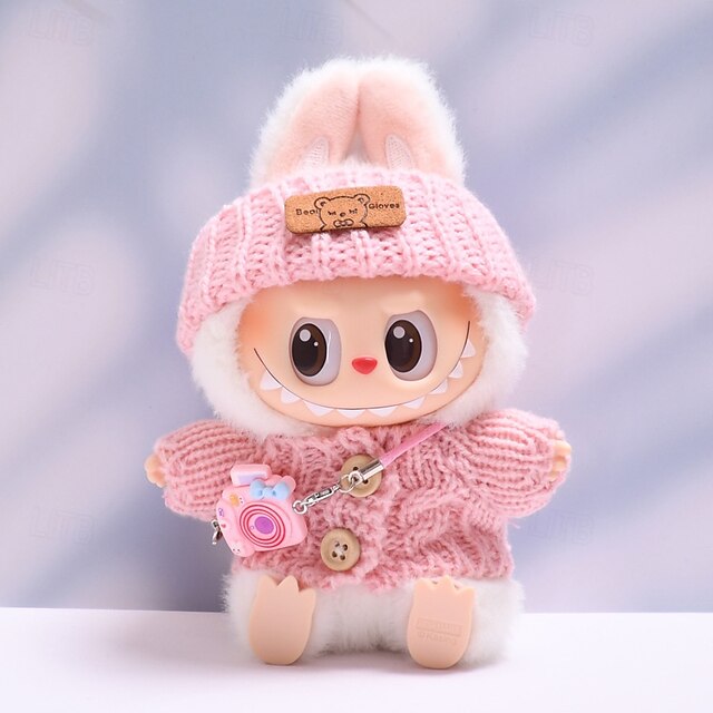 Clothes for 17cm Dolls Fashion Garment Accessories(No Doll) Cute Sweater Suitable for 6.69inch (17cm) Doll Soft Cotton Clothing Replacement