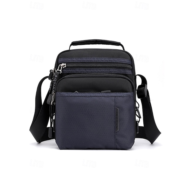  férfi vízálló nejlon crossbody messenger táska – könnyű, többzsebes válltáska utazáshoz, munkába vagy hétköznapi használatra
