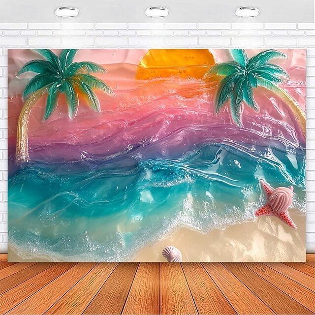 Strand Palme hängende Wandteppich Wandkunst große Wandteppich Mural Dekor Fotohintergrund Decke Vorhang Wohnraum Schlafzimmer Dekoration