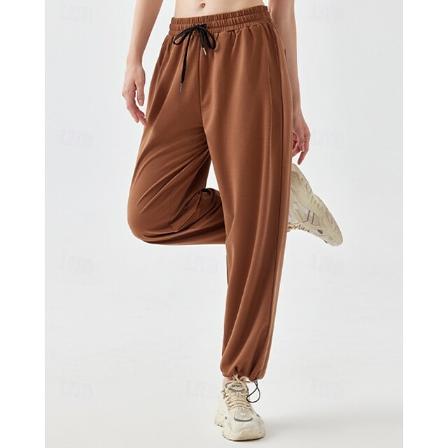 Pentru femei Παντελόνια Τρεξίματος Pantaloni de alergare Dantelă Buzunar Talie Înaltă Ușor Pantaloni Sporturi & Exterior Sală de Fitness A face exerciţii fizice Bumbac Respirabil Uscare rapid