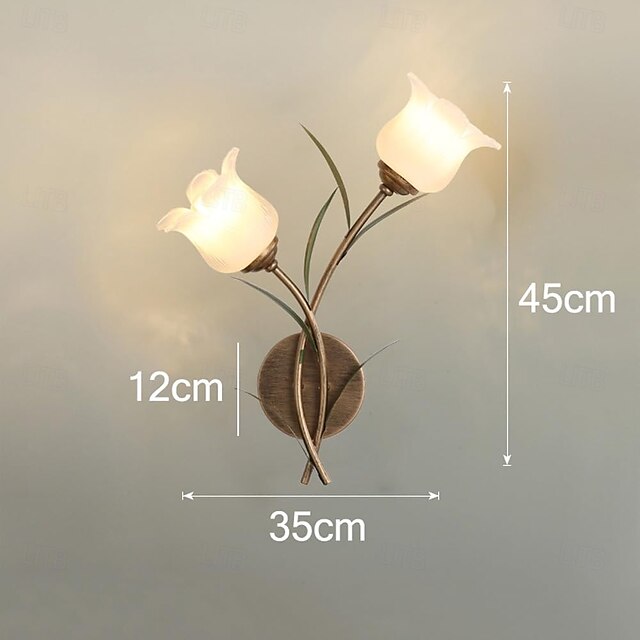  LED væglampe varm hvid natbordslampe til stuer soveværelser kontorer natborde og bogreoler