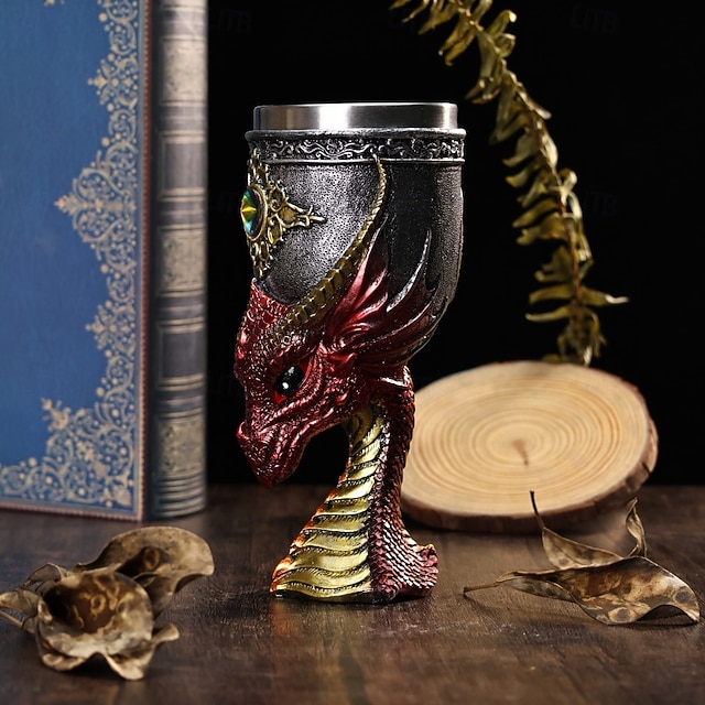Brave Knights Goblet - Antique Style With Steel Insert