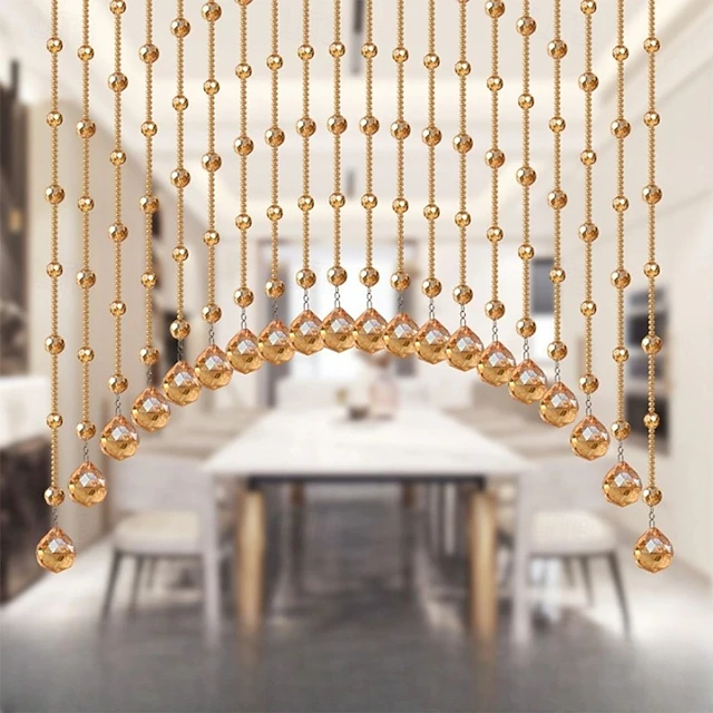 20/25/30/35 Strings Arched Crystal Bead Curtain Window Room Divider Hanging Colorful Beads Indoor Doorway Decoration Wedding Party 14