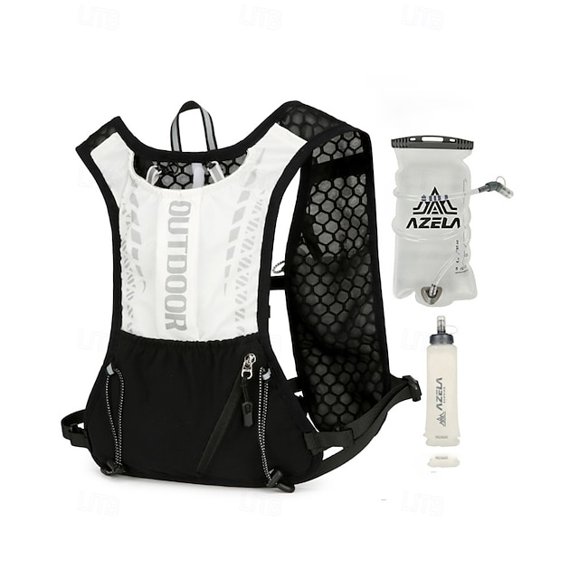  Hardloopvest Waterpakket Hydratatievest Armverwarmers waterdicht Sneldrogend Lichtgewicht Polyester voor marathonloop Wandelen Joggen