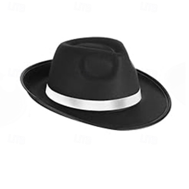  Hatter Ull / Acryl Fedora Bryllup Avslappet Årgang Med Ren Farge Hodeplagg Hodeplagg