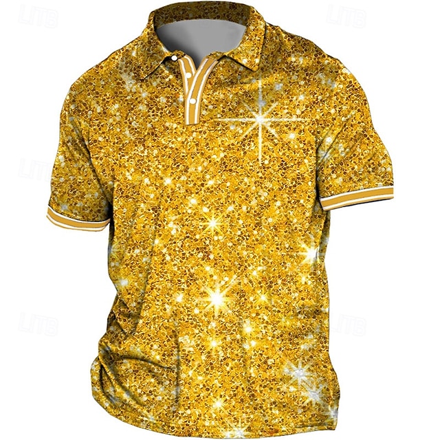  Bărbați Mărime Plus Tricou POLO Mare si inalt Scrisă Răsfrânt Imprimeu Manșon scurt Primavara vara Sport Modă Șic Stradă Designer În aer liber Stradă Topuri