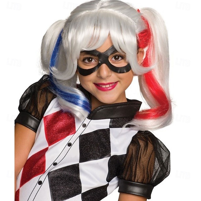  περούκα harley quinn για πάρτι cosplay για το Halloween