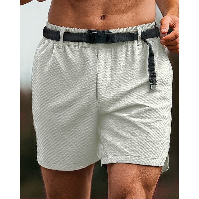  Hombre Pantalones Cortos Running pantalones cortos deportivos Al aire libre Ajuste regular Transpirable Secado rápido Ligero Elástico Bermudas Cintura elástica Negro Verde Ejército Tenis Golf